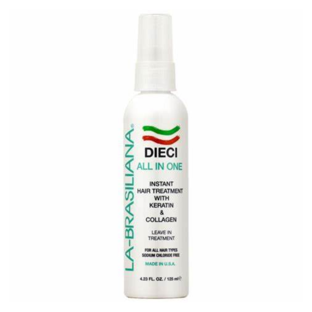 La Brasiliana Dieci Instant Hair Treatment with Keratin & Collagen 4.23 oz