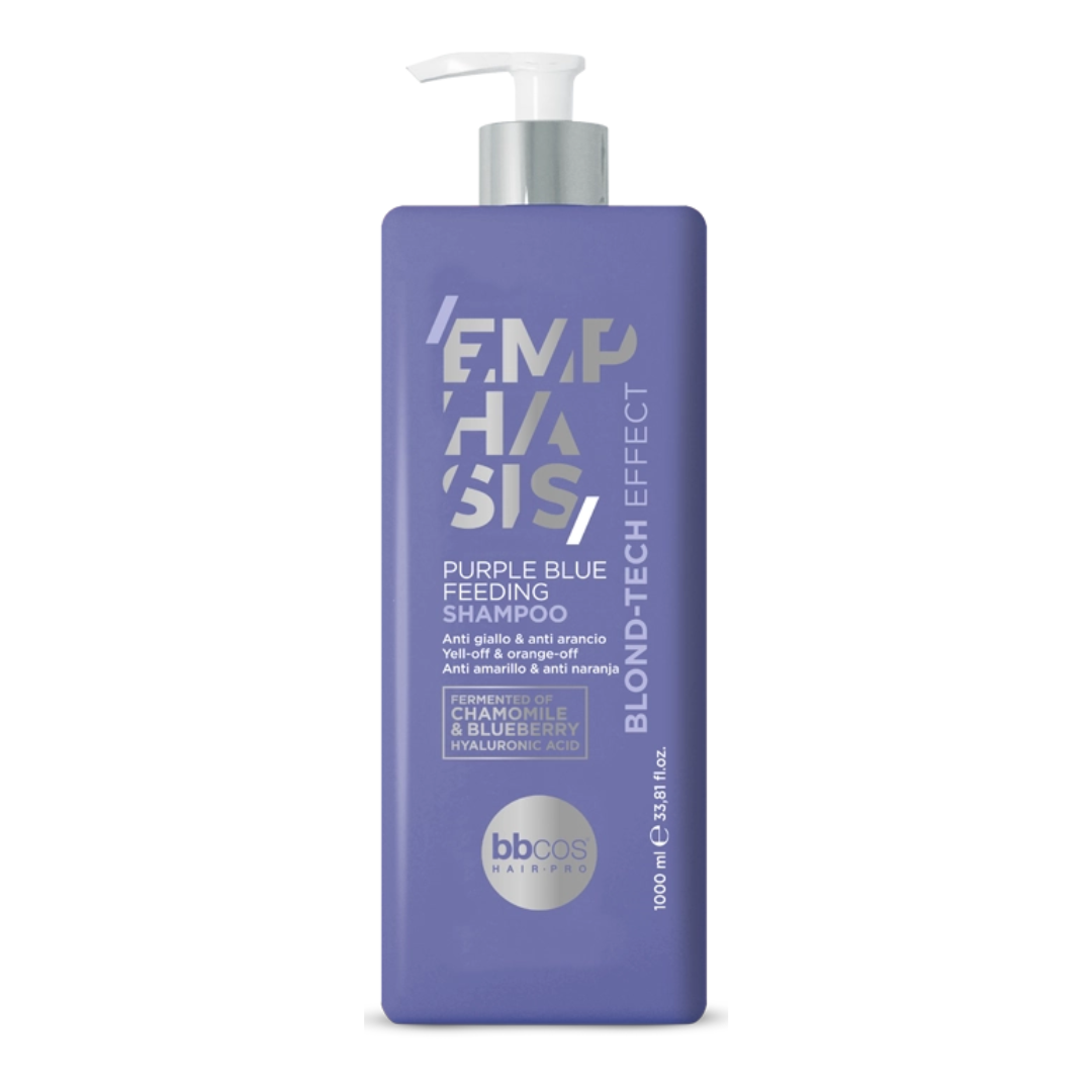 BBCOS Emphasis Blond-Tech Purple Blue Feeding Shampoo 1000 ML